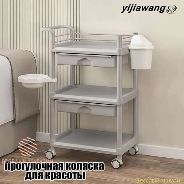 Съемные стеллажи салон красоты медицинская домашняя парикмахерская серый