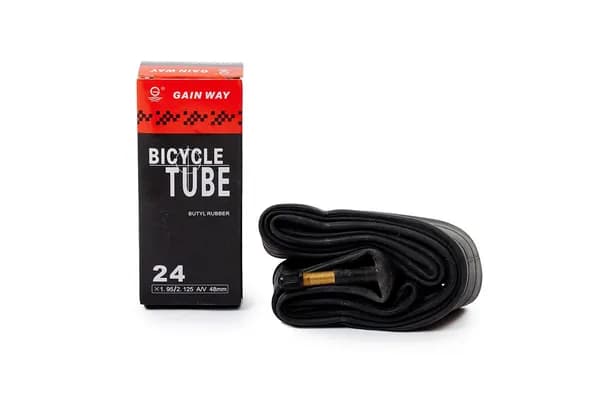 Велокамера 24 Gainway - 24х1.95/2.125 (AV ниппель 48 мм) , Черный