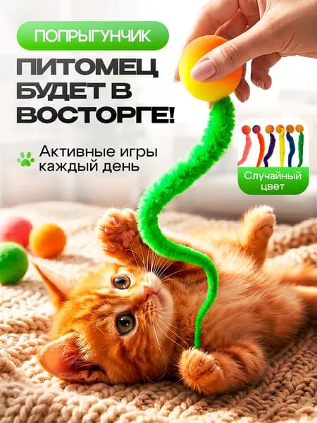 Игрушка для кошек,шарик для кошек ,попрыгунчик