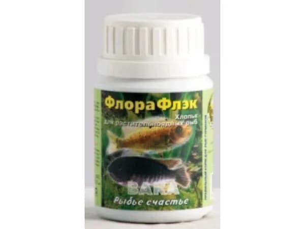 ФлораФлэк  хлопья для растительнояд.рыб 100мл, банка (1144)