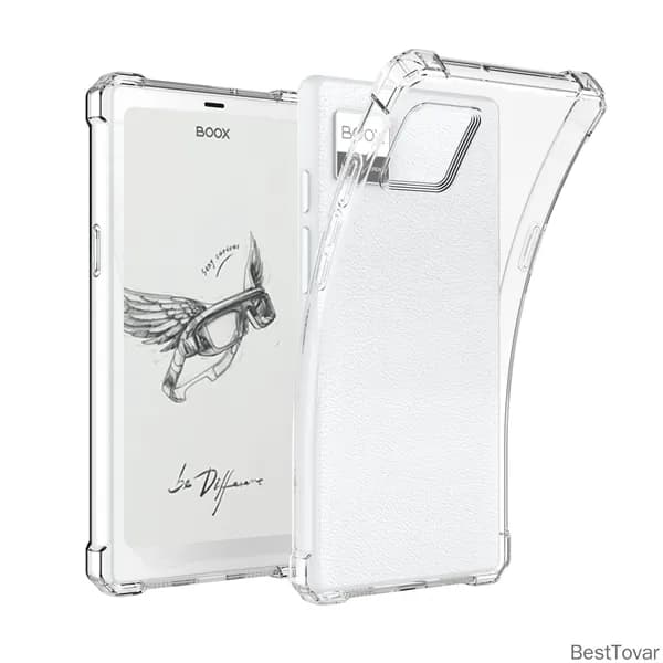 Совместимость с 2025 Boox Leaf5 Leaf 5 5C/P6/Note Air3 Защитный чехол с четырехугольной воздушной подушкой TPU Прозрачная мягкая обложка