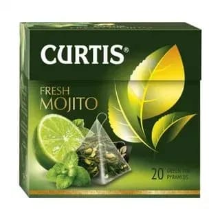 Чай зеленый китайский ароматизированный CURTIS FRESH MOJITO 20 пирамидок.