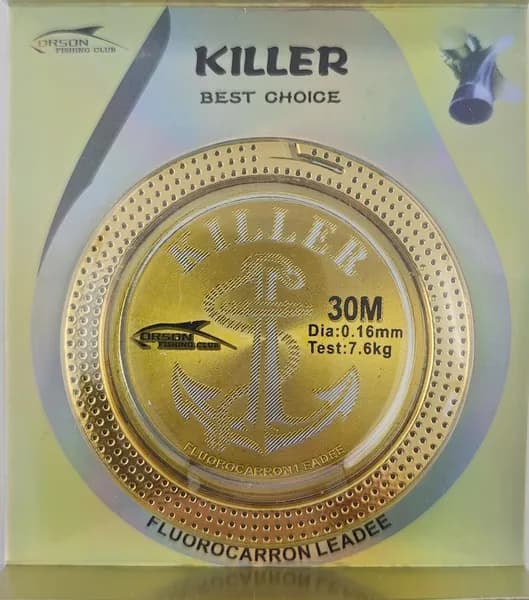 Леска для рыбалки 0.16 мм 30 м 7.6 кг Killer orson