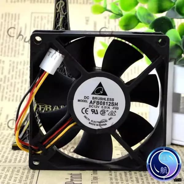 Двухшариковый подшипник 80мм 12V вентилятор