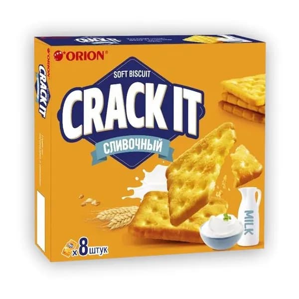 Печенье затяжное "CRACK-IT CREAMY" ("КРЕК-ИТ СЛИВОЧНЫЙ") 160 г