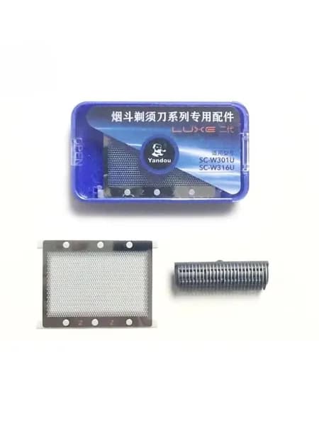 Сменная головка бритвы + сетчатый колпачок для Yandou SC-W301U 316U W301 W316 электрической колеблющейся бритвы