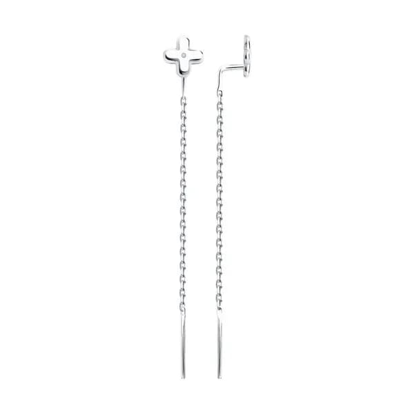 GOLDEN EAGLE Серьги ювелирные Серебро 925 пробы