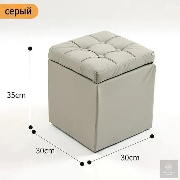 Пуф, Мех искусственный, 30х35х35 см