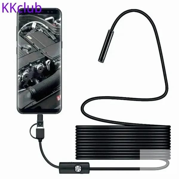 3 в 1 USB эндоскоп Бороскоп Змеиная инспекционная камера с 6 светодиодами для телефона