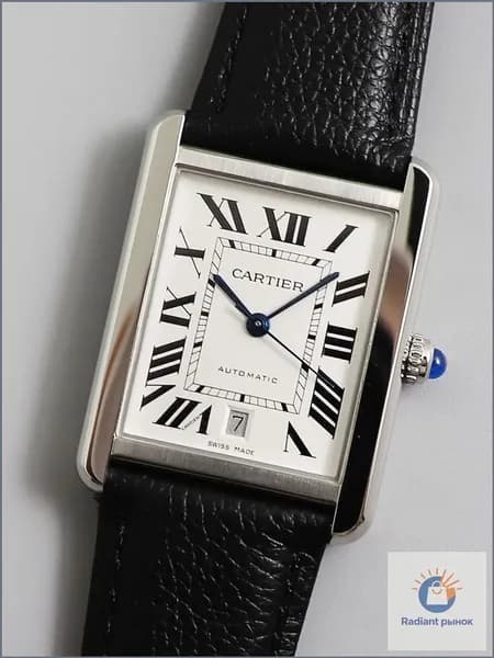 GARTIER Механические часы Cartier с римскими цифрами, женские белые часы 32,6 *25,7 мм, Европейская версия