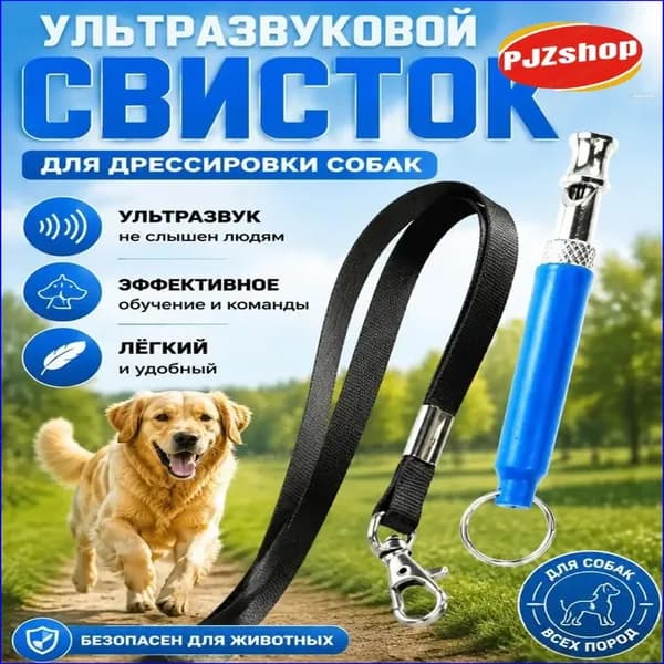 Качественный ультразвуковой свисток со шнурком, применяемый для дрессировки собак, изготовлен из металла-Новинка
