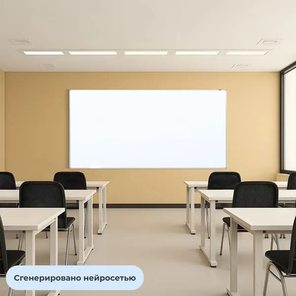 Доска магнитно-маркерная 120х240 см комус в алюм. проф., лак,(набор из 1 шт)