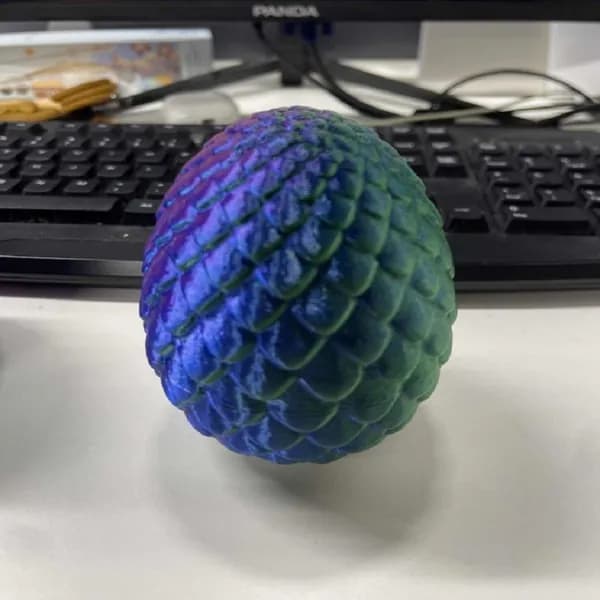 3D-печать: магнитная фигурка дракона + яйцо, 27 см, цветной PLA
