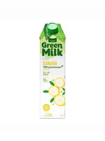 Напиток соевый Green Milk банан 1% 1 л