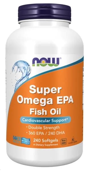 Омега 3 Супер NOW Super Omega EPA Fish Oil 1200 мг 360/240 240 гелевых капсул