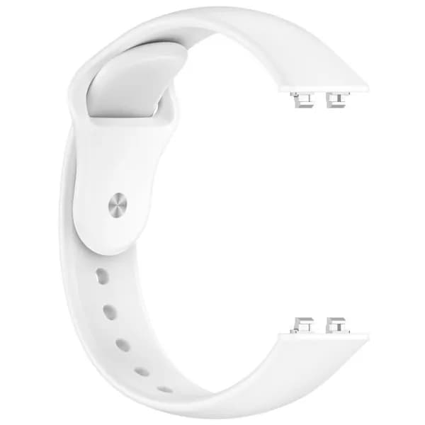Band 11 Pro Ремешок для часов Huawei Band 11 Pro / 11 xDfind, однотонный, с обратной застежкой, силиконовый (белый)