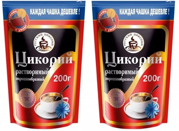 Русский цикорий порошок ZIP, 200 г, 2 шт