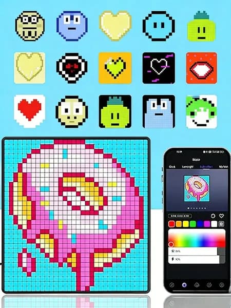 Светодиодная панель pixel art display light 32x32 пикселя