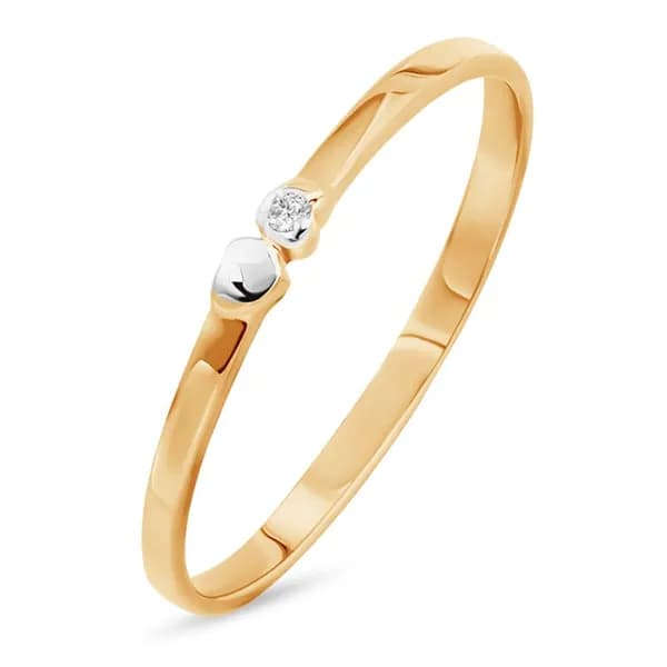 Кольцо золотое женское с фианитом 585 пробы 585GOLD
