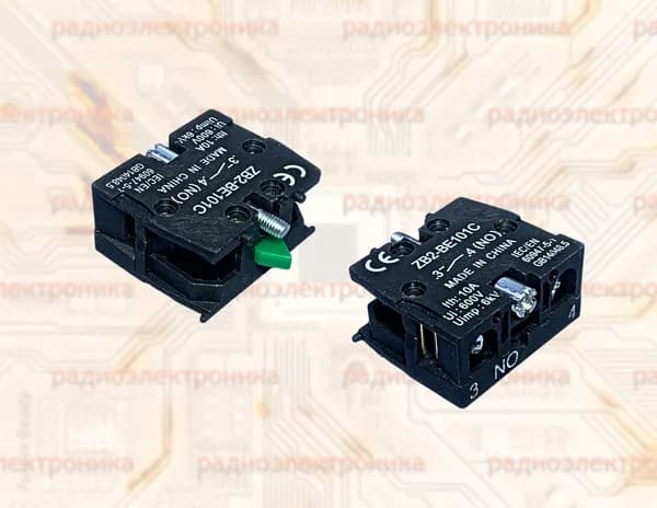 2шт. Переключатель кнопочный ZB2-BE101C