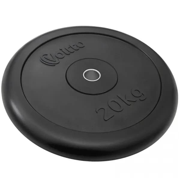 Диск обрезиненный Voitto V-307 20 кг, черный (d26)
