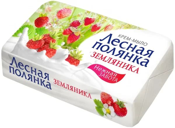 Крем-мыло Лесная полянка Земляника, 90 г