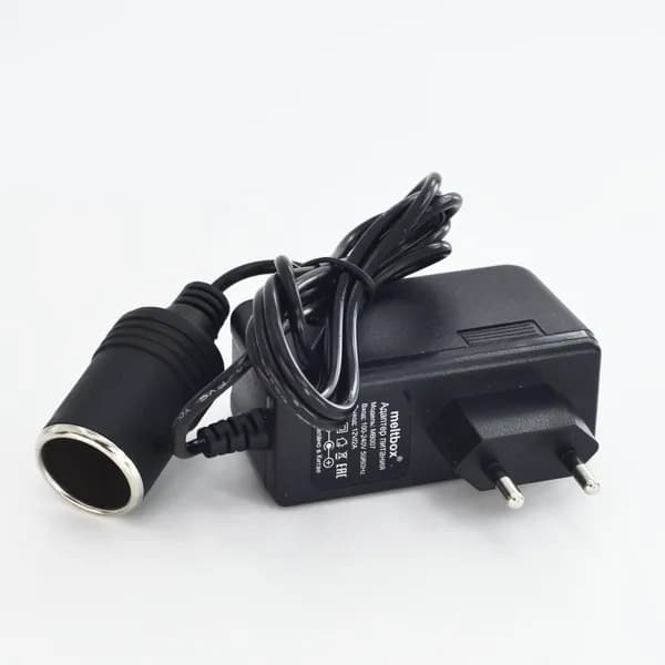 Блок питания с гнездом прикуривателя 220/12V 2A для GPS навигаторов, видеорегистраторов