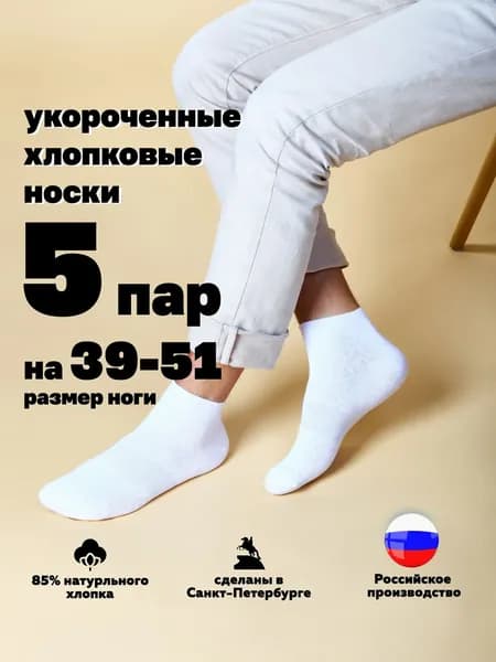 Носки мужские Большие размеры, 5 пар