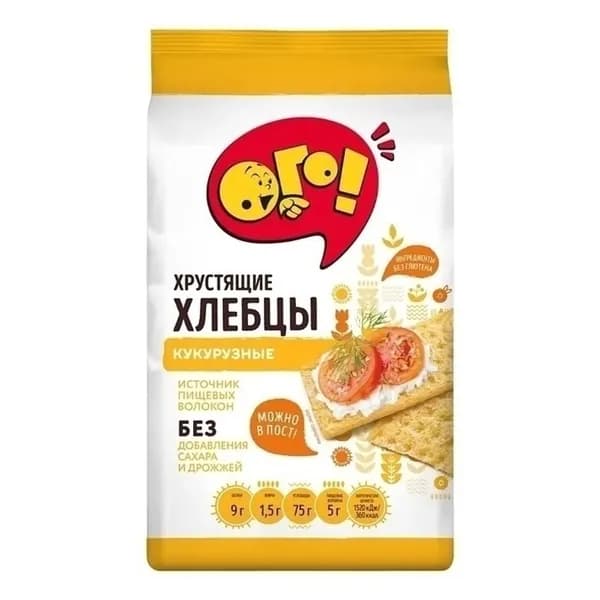 Хлебцы Ого! кукурузные 75 г