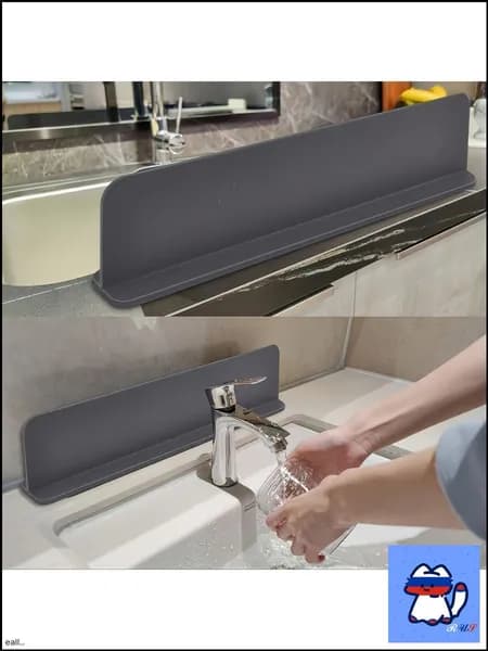Кухонная доска для удержания воды, защита от брызг на столешнице, водонепроницаемая, для дома, белая, 1 шт