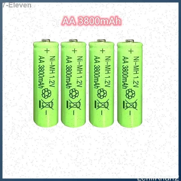 4шт 1.2V-1.5V AA 3800 mAh Зарядный аккумулятор NI - MH Игрушки и часы