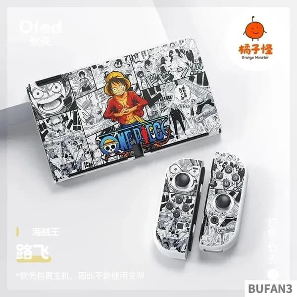 Мягкий защитный чехол TPU Ван-Пис, Луффи Зоро, для консоли Nintendo Switch OLED и Joy-Con, подарок