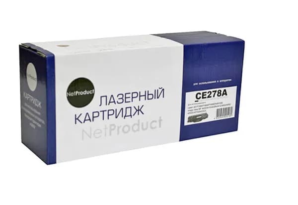 NetProduct Тонер-картридж Тонер- картридж CE278A, совместимый, Черный (black), 1 шт