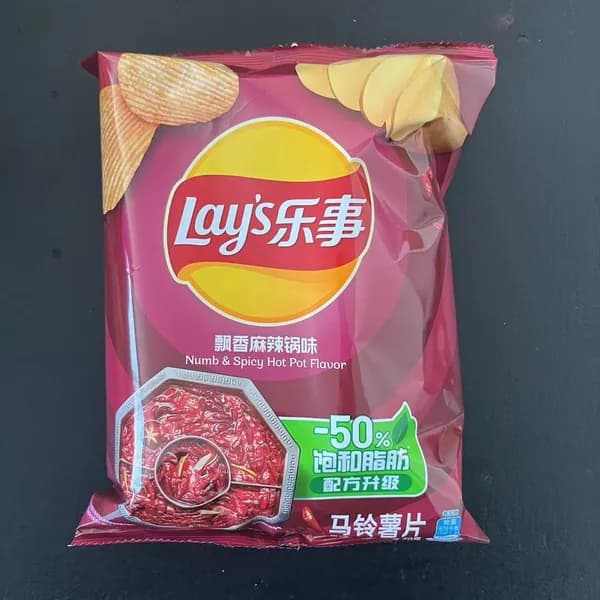<40 г картофельных чипсов Lay's> Острый вкус хот-пота