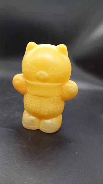 Игрушка детская Кот / Кошка винтажная советская, пластик, СССР
