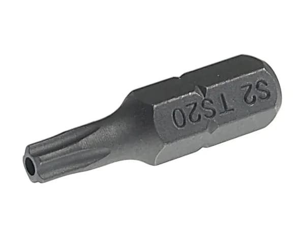 Бита TORX с отверстием вставка 1/4"DR 5-гранная TS20Hх25мм, JTC-1192520