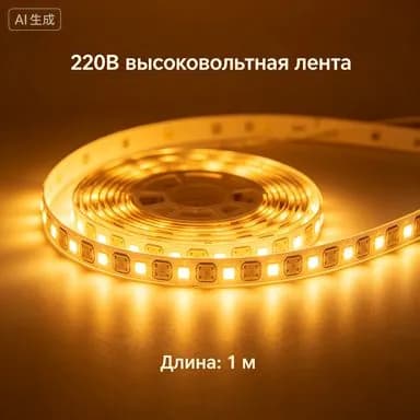 Светодиодная лента 12 Вт, IP20, Теплый белый, 1 шт