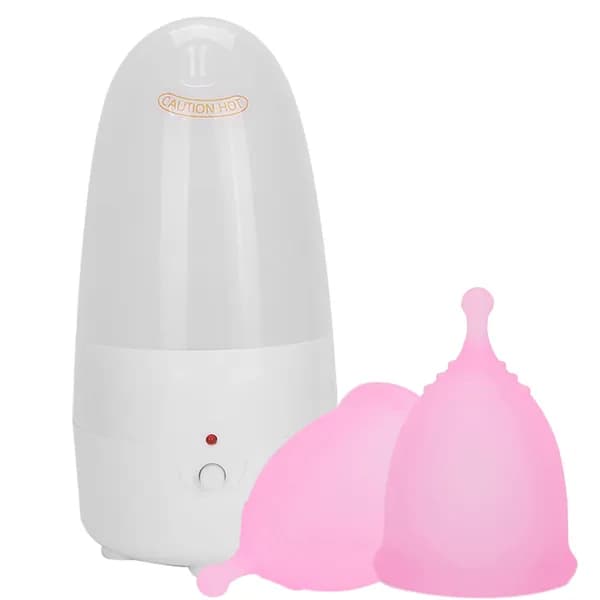 Менструальная чаша Стерилизатор + менструальная чаша pink S+S
