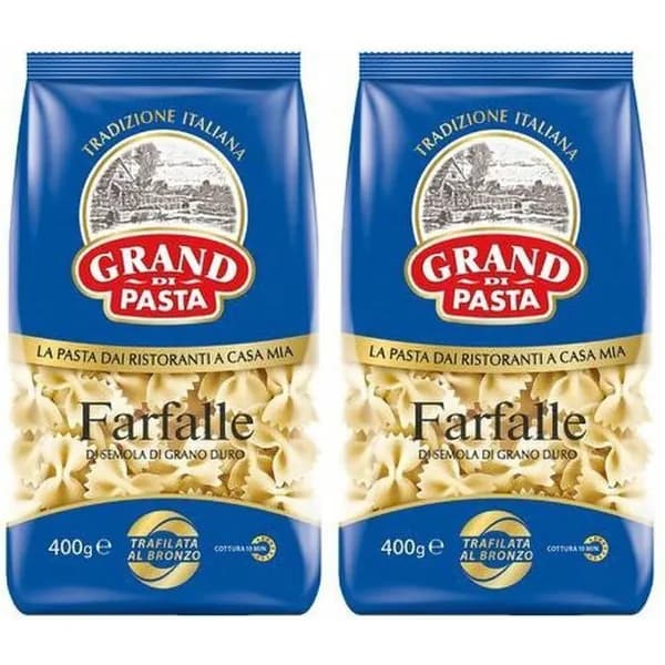 Макаронные изделия Grand di Pasta Farfalle 400 г, набор: 2 штуки