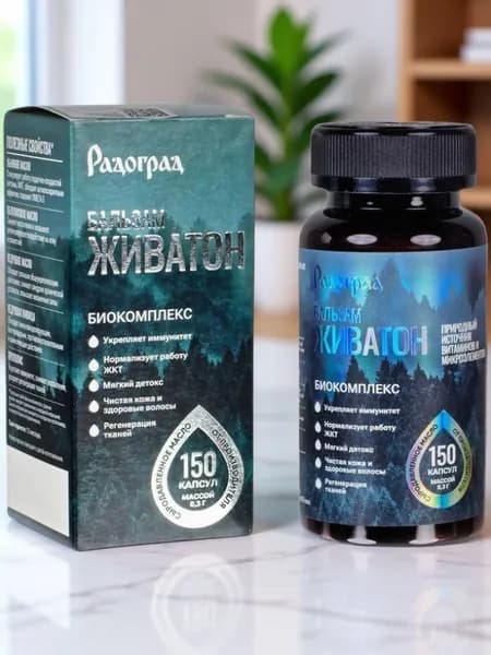 Бальзам для укрепления иммунитета Живатон, 150 капсул