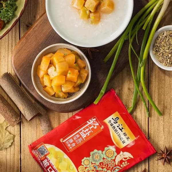 Хрустящая маринованная капуста Уцзян, крупная упаковка, освежающий и мягкий вкус, отличная закуска к рису, солёные овощи, фулинская маринованная капуста, редис