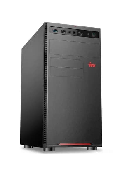 iRU Системный блок Planio 320A5SEV MT (AMD Athlon PRO 300GE, RAM 8 ГБ, SSD 256 ГБ, AMD Radeon Graphics, Без ОС), 2166874, черный