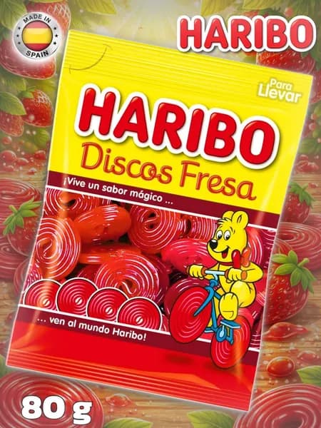 Жевательный мармелад Харибо спираль, Haribo Discos Fresa