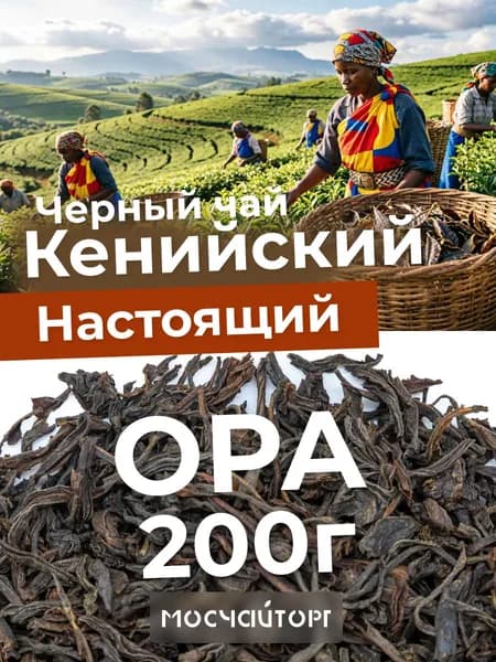 Кенийский черный листовой чай OPA 200г