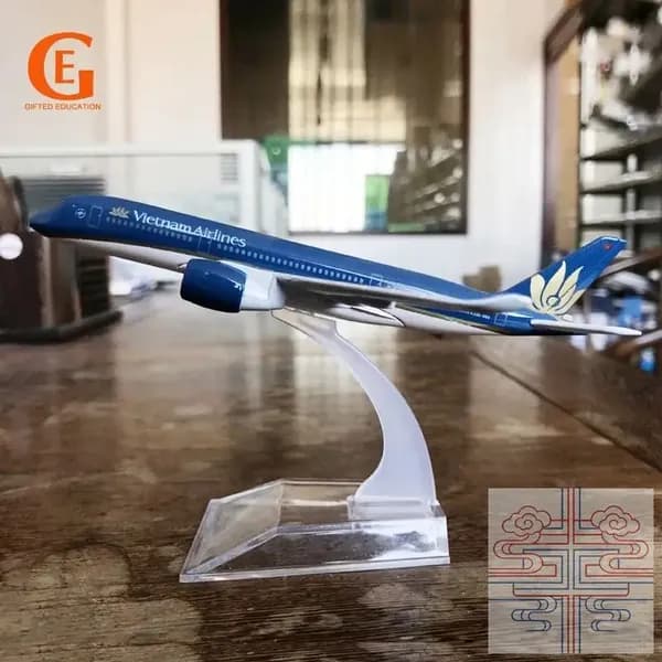 Металлическая Модель Самолета Vietnam Airlines Airbus 350