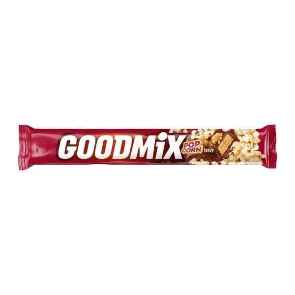 Шоколадный батончик хрустящая вафля попкорн Goodmix 45г