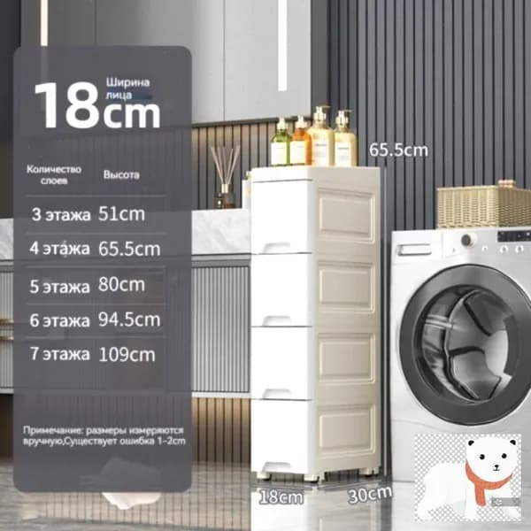 Тумба для ванной,, 18х30х65.5 см