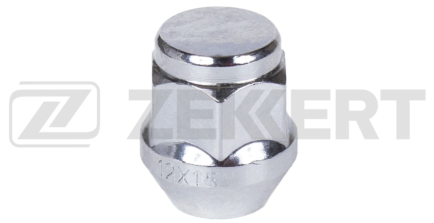 Гайка колесная конус, M12x1.5 L 29 ключ 21 хром для КИА Рио 1, 2, 3, 4, Ван 3 BE-4097 ZEKKERT