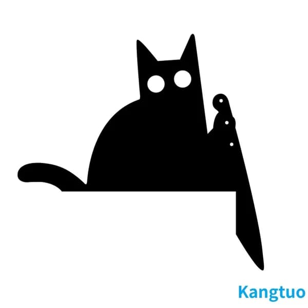Украшение для дверного косяка Котик из металла, 200x200 мм