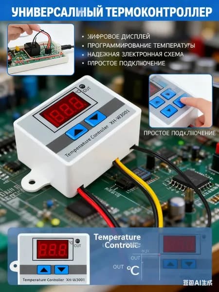 Терморегулятор/термостат Универсальный, белый